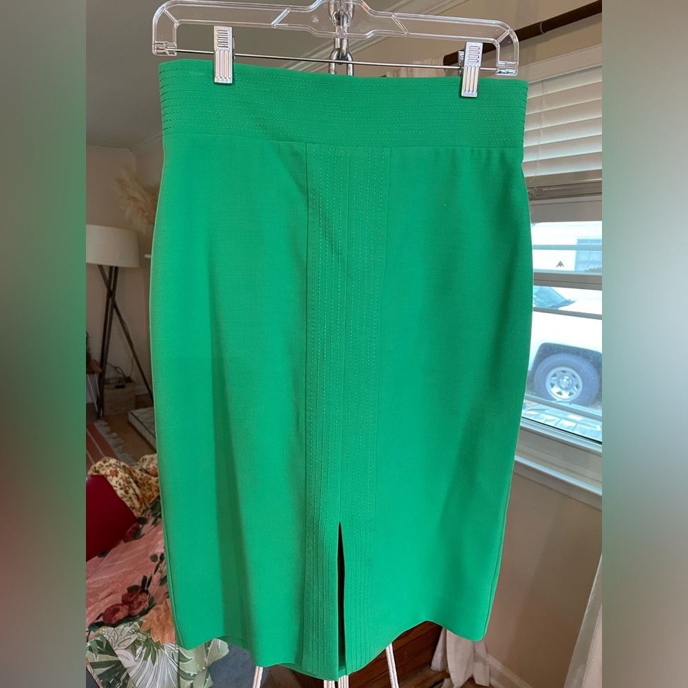 Ann Taylor fitted Pencil skirt Green 4petite Womens